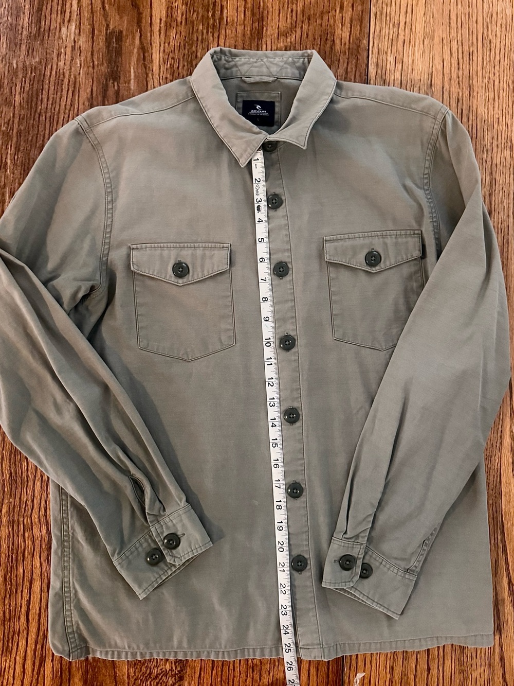 Rip Curl Men's Olive-Green Lightweight Utility Shirt Jacket